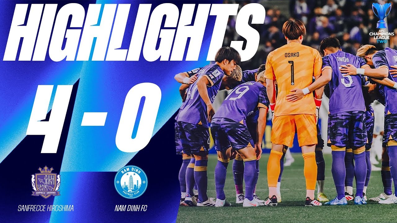#ไฮไลท์ฟุตบอล [ ซานเฟรซเซ่ ฮิโรชิม่า(ญี่ปุ่น) 4 - 0 นัม ดินห์(เวียดนาม) ] เอเอฟซี คัพ 2025/19.2.68