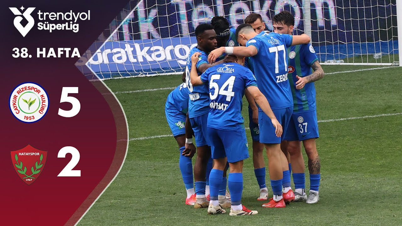 #ไฮไลท์ฟุตบอล [ ริเซสปอร์ 5 - 2 ฮาเตย์สปอร์ ] ตุรกี ซุปเปอร์ลีก 2025/1.6.68